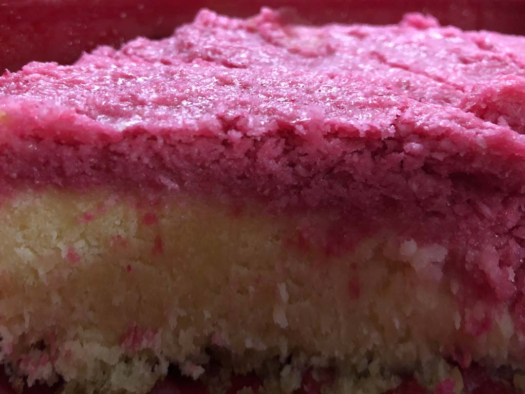 Moist Coconut Cake with Coconut Ice Frosting Recipe - Foodrinky