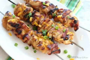 Mustard Chicken Kebabs