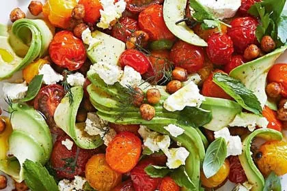 Tomato Spiced Chickpea Salad Recipe