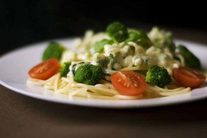 Pasta with Broccolini and tomato