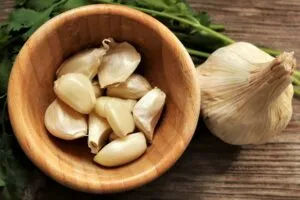 Garlic Cloves in Bowl